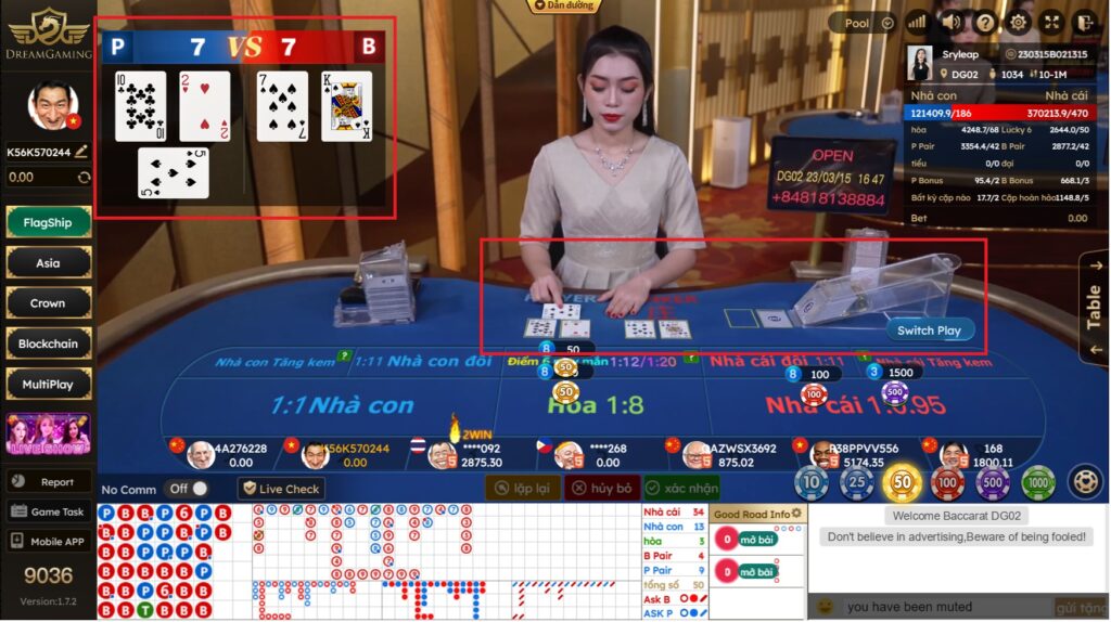 Quy trình chơi Baccarat online